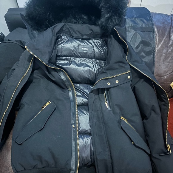 DIXON 2-in-1 Nordic Tech down bomber with blue fox fur - Picture 3 of 7